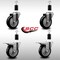 Service Caster 4'' SS Black Poly Swivel 1-3/8'' Expanding Stem Caster Set 2 Total Lock Brakes, 4PK SCC-SSEXTTL20S414-PPUB-BLK-2-S-2-138 - alternate 5
